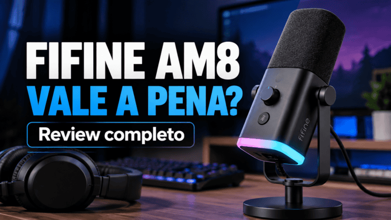 FIFINE AM8 vale a pena? Review completo do microfone USB/XLR